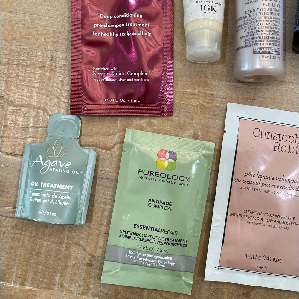 9 hair bundle lot pureology matrix Morrocan oil IGK Christopher Robin agave
